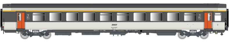 L.S. Models LS40607 - H0 - Personenwagen VTU 1. Kl., SNCF, Ep. IV